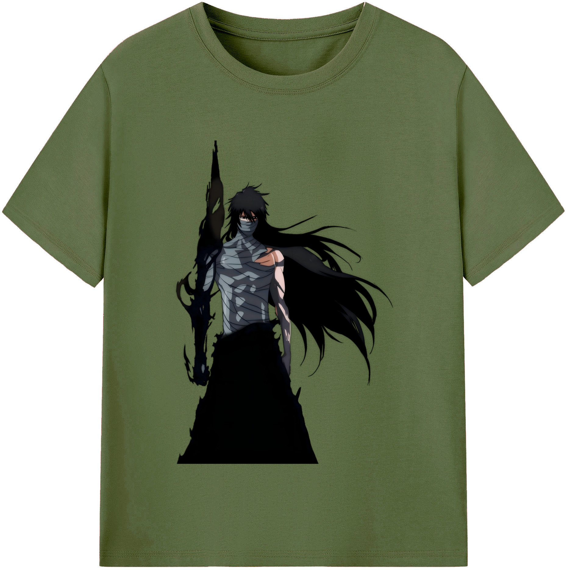 （画像用） ブリーチ 黒崎一護（くろさき いちご）BLEACH Kurosaki Ichigo 綿100％半袖Tシャツ（フロントプリント）